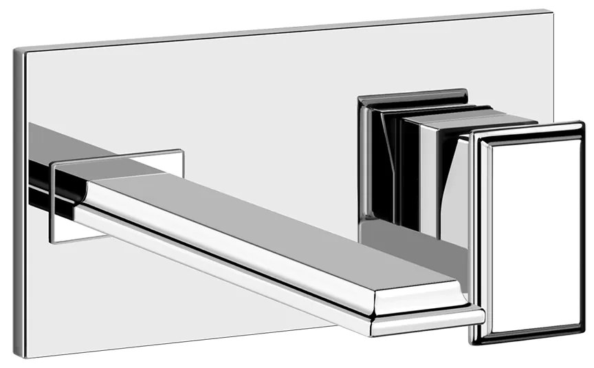 Parte esterna miscelatore a parete bocca lunga senza scarico cromo eleganza 46088 gessi