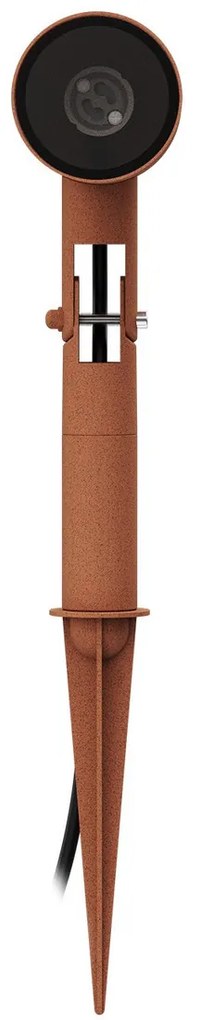 Faretto con Picchetto GU10 da Giardino Orientabile Serie SHADOW - Corten