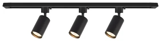 Faretto per binario TIGER 3xGU10/10W/230V, nero