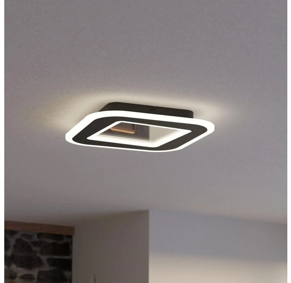 Eglo 901241 - Plafoniera LED dimmerabile MACCHIONI LED/20W/230V nero + +TC