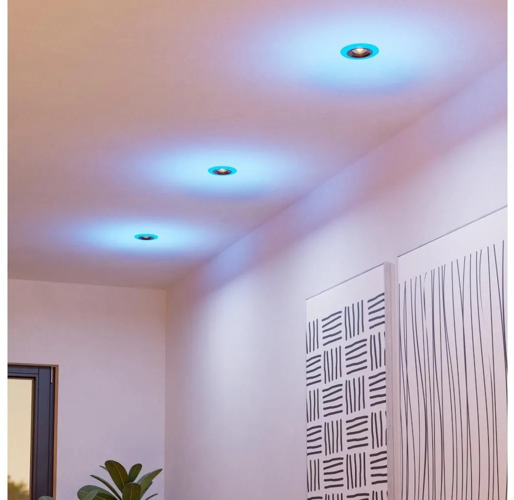 Eglo 901118- SET 3xLED RGB Lampada da bagno dimmerabile CALONGE 3,8W/230V IP44 + +TC