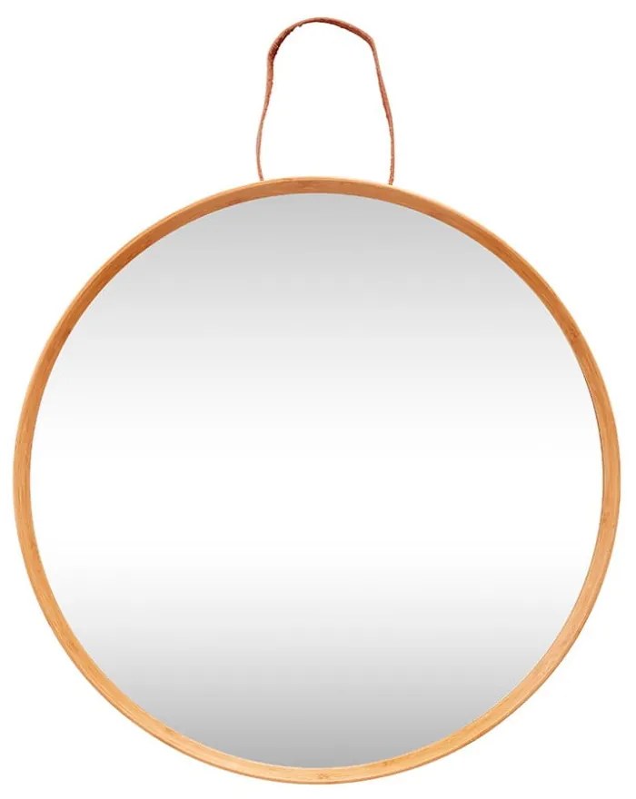 Specchio da parete con cornice in bambù ø 60 cm Mood - Hübsch
