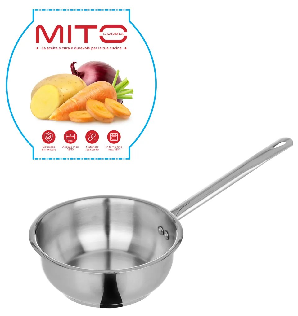 Mini casseruola 12 cm in acciaio inox Mito