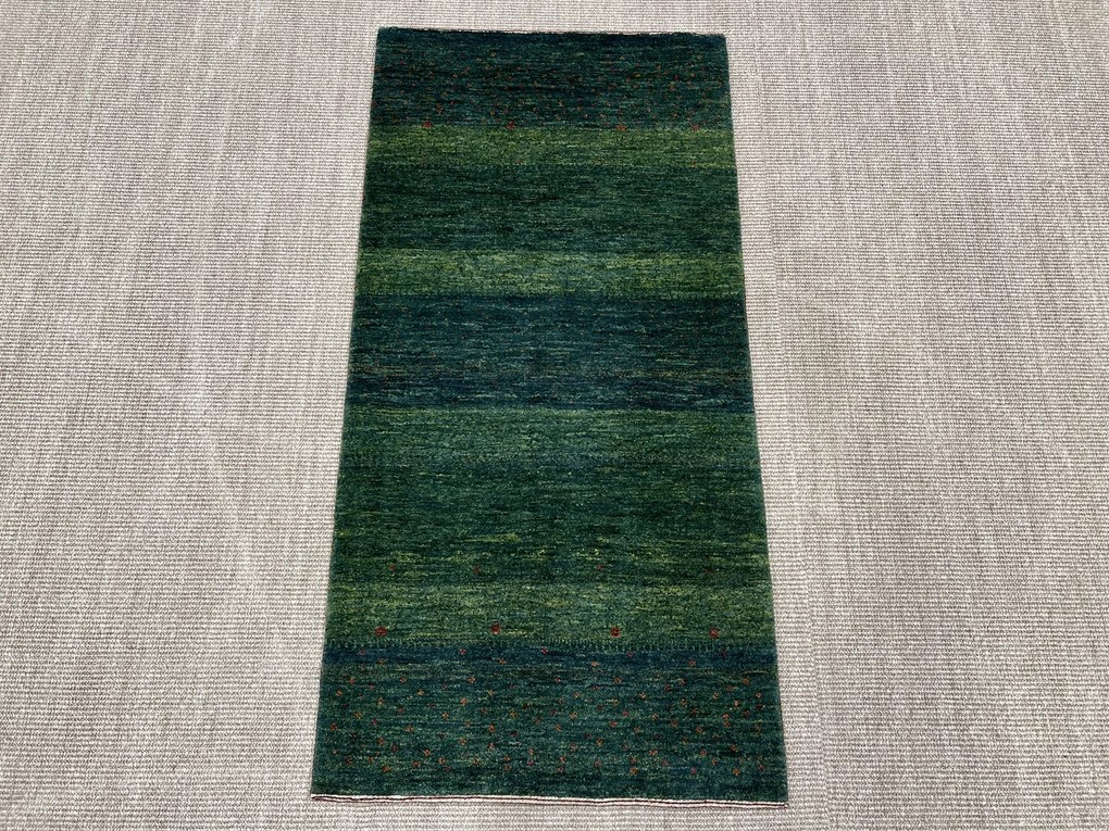 Loribaft Tappeto persiano 70 x 140 Verde (Iran) Annodato A Mano