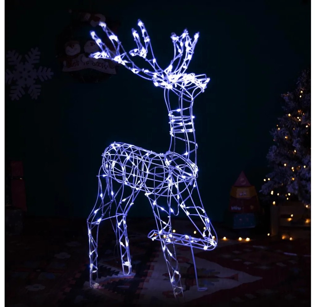 Brilagi - Decorazione natalizia da esterno a LED LED/3,6W/31/230V 6500K 105 cm IP44 renna