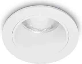 Quark faretto da incasso led cob 12 w 25° 1200 lm 3000 k d.4,9cm bi...