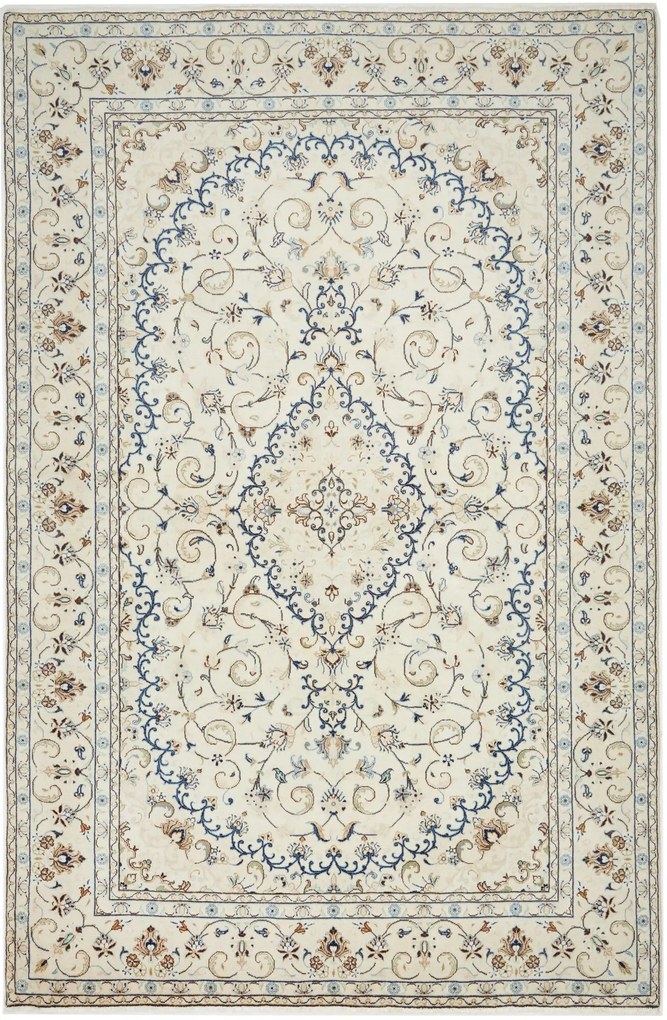 Kashan Tappeto persiano 200x300 Beige (Iran) Annodato A Mano