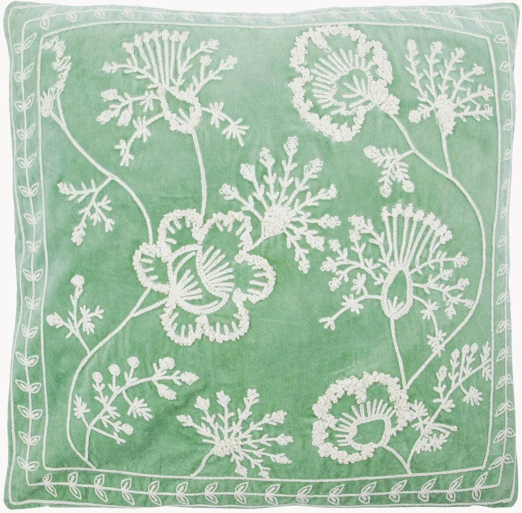 Copricuscino jacquard fatto a mano Mano