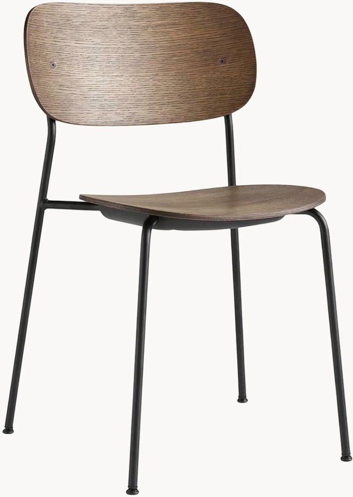 Sedia da pranzo in metallo e legno Co