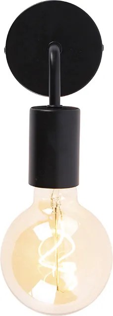 Applique da parete moderna nera 15,5 cm - Facile