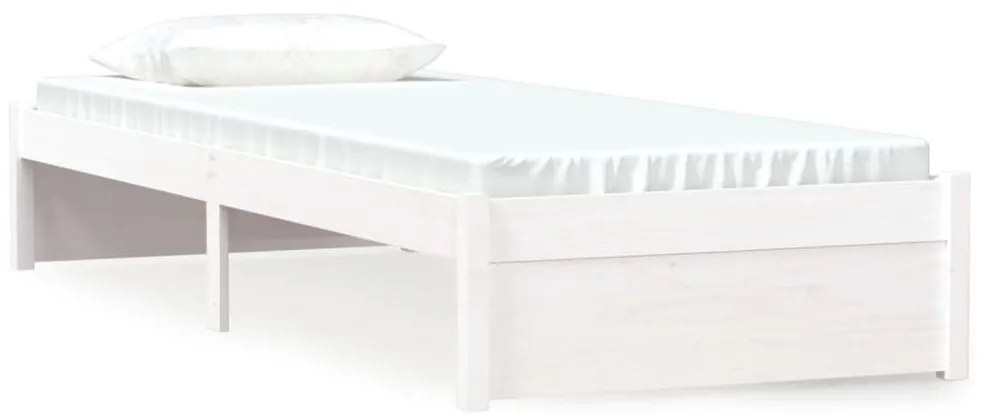 Giroletto bianco in legno massello 75x190 cm 2ft6 small single