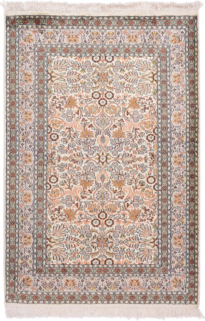 Cashmere Silk Tappeto orientale 80x120 (Indian) Annodato A Mano