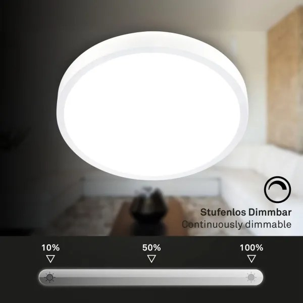 Briloner 3709-016 - Plafoniera dimmerabile RGBW LED/22W/230V bianco + +TC