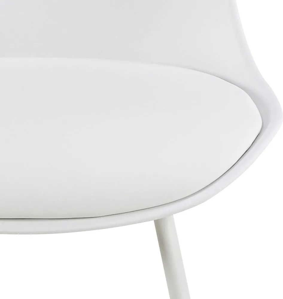 Sgabello da bar bianco (altezza della seduta 66 cm) Tina – Actona