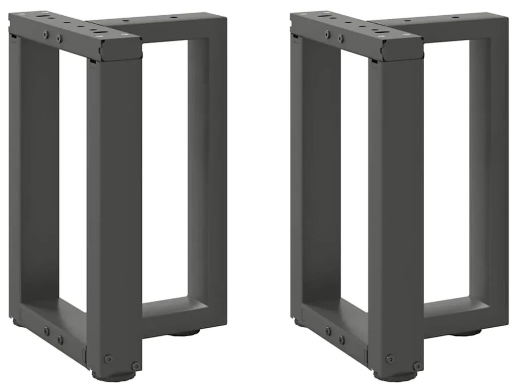 Gambe Tavolino Caffè A T 2 Pz Antracite 38x25x(42-43)cm Acciaio /