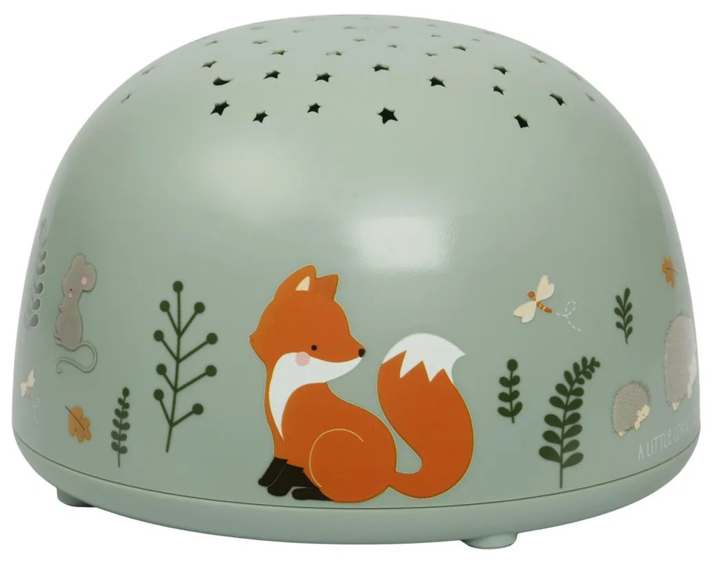A Little Lovely Company - lampada con proiettore - amici del bosco