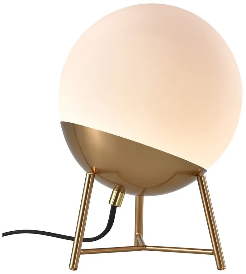 Lampada da tavolo dimmerabile a LED bianchi con paralume in vetro (altezza 32 cm) Chelsea - House Nordic
