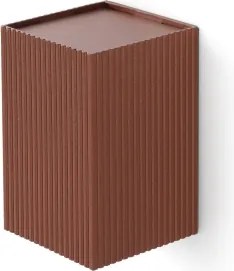 FARO 40537 - Applique SOLE 1xGU10/8W/230V color mattone ondulato quadrato