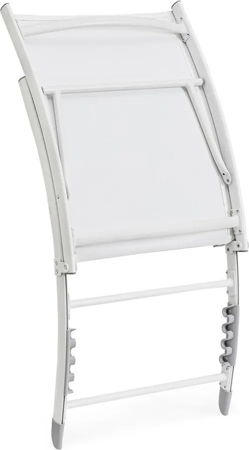Sdraio da giardino bianca in metallo Taylor – Bizzotto