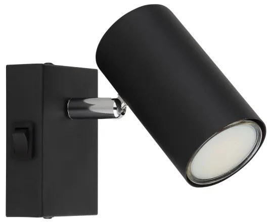 Globo 57911-1B - Faretto da parete ROBBY 1xGU10/25W/230V nero
