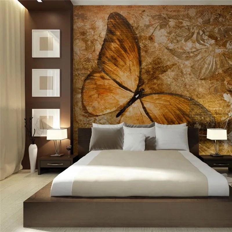 Fotomurale  butterfly (sepia)  Colore Beige, Dimensioni e Misure 300x231