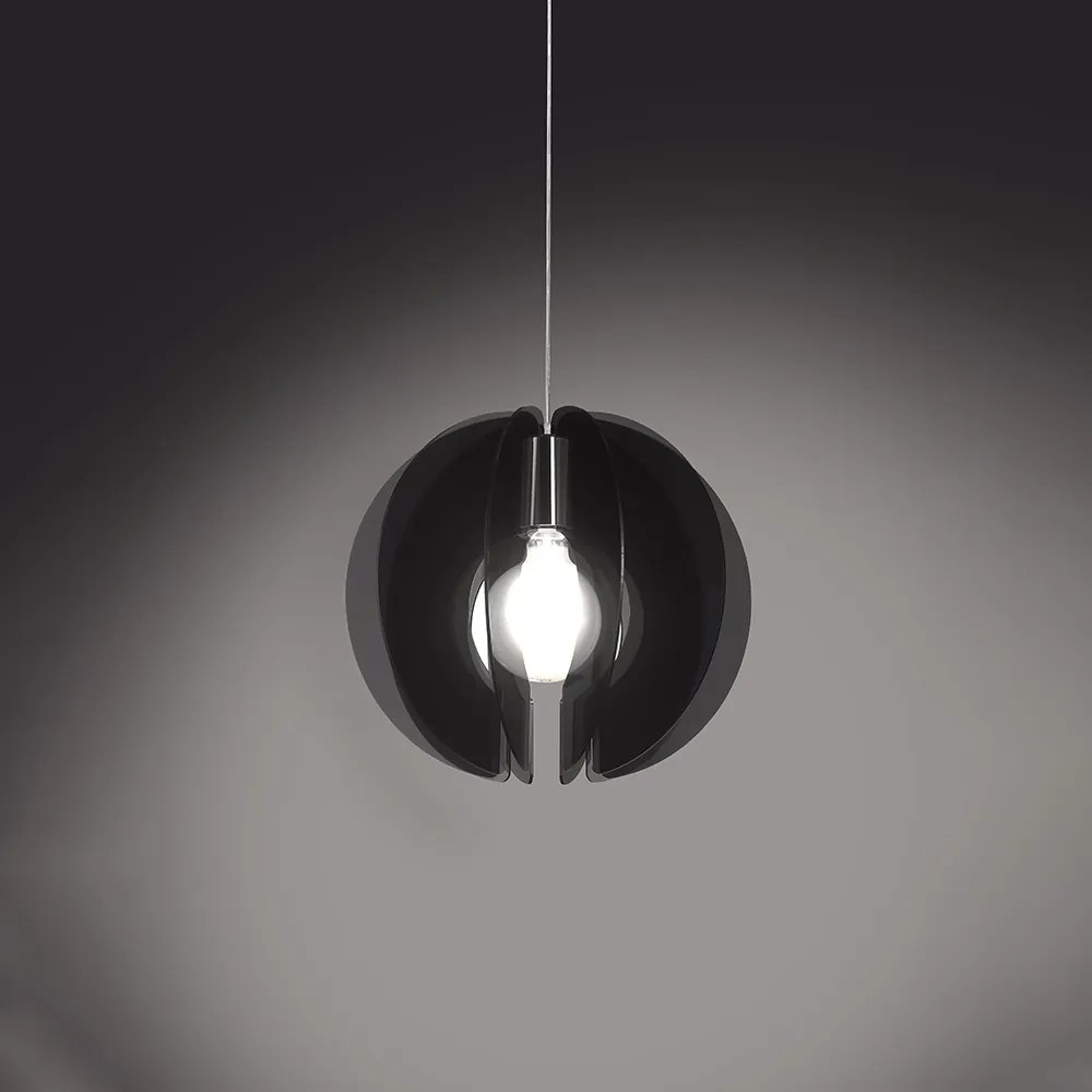 Sospensione Moderna Sirio 1 Luce In Metacrilato Fume' Space Collection