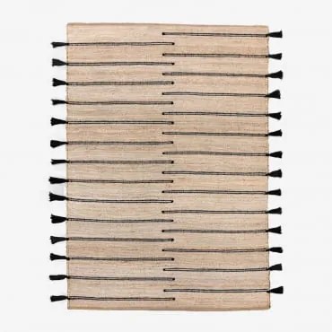 Tappeto In Tessuto Juta E Plamena 230 X 185 Cm - Sklum