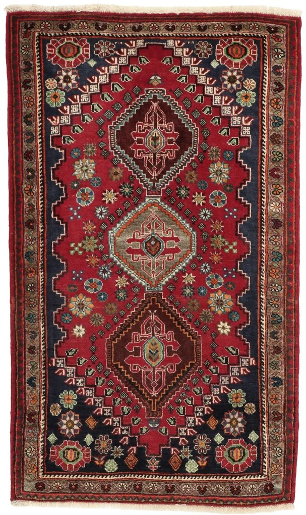 Gashghai Tappeto 140x90 (Iran) Annodato A Mano