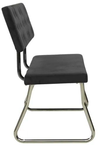 Panca 110 cm in Velluto Nero