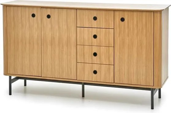 Credenza Smart KM1 in rovere - L167 x H44 x H93 cm