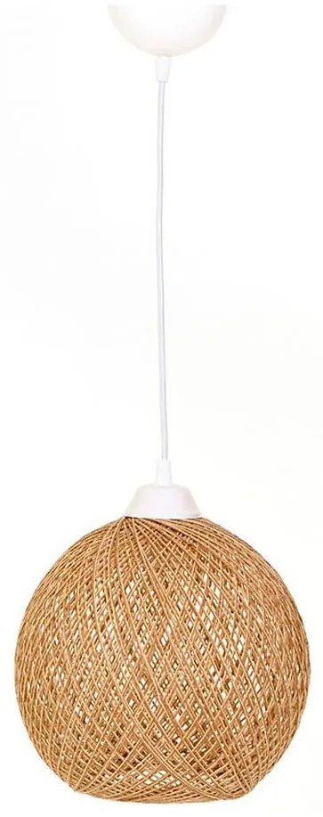 Lampadario su corda JUTE 1xE27/60W/230V beige
