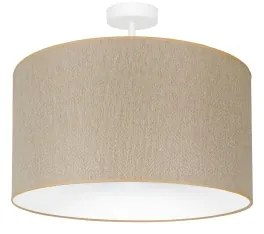 Duolla - Lampadario a plafone ROLLER ECO RECYCLING 1xE27/15W/230V diametro 45 cm color crema