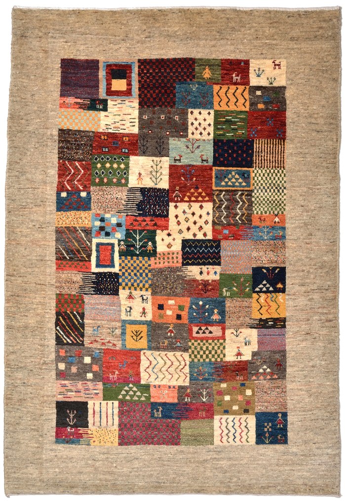 Loribaft Tappeto persiano 140x200 (Iran) Annodato A Mano