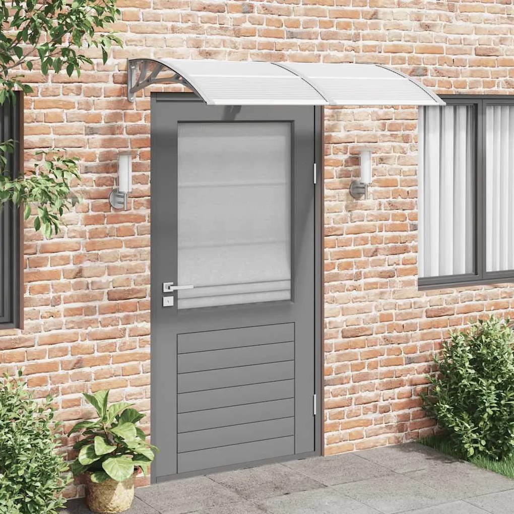 Tettoia Per Porta Grigia 150x75 Cm İn Policarbonato /