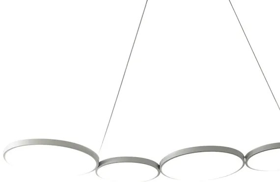 Lampadario LED a sospensione con filo OLYMPIA 5xLED/10W/230V grigio