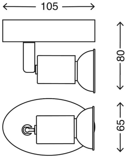 Briloner 2767-016 - Luce Spot da parete a LED 1xGU10/3W/230V bianco