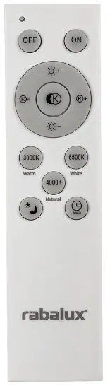 Rabalux 2130 - Plafoniera LED dimmerabile LUPITA LED/40W/230V nera + telecomando