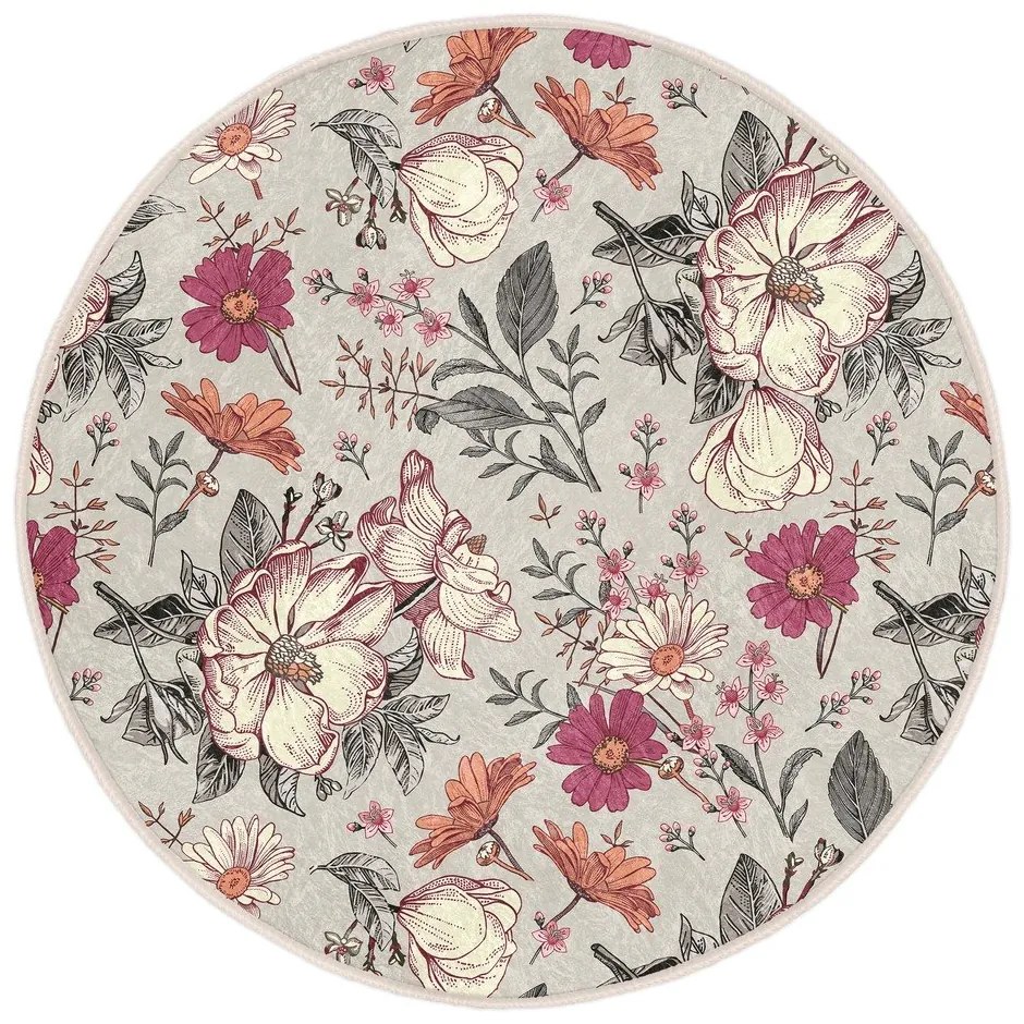 Tappeto rotondo lavabile adatto ai robot aspirapolvere ø 80 cm Comfort - Mila Home