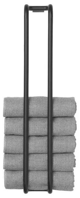 Portasciugamano da parete nero Modo – Blomus