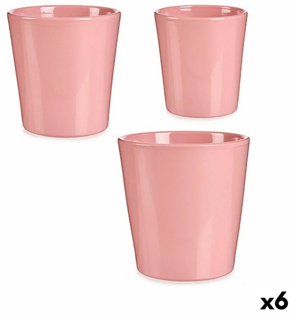 Set di Vasi Rosa Argilla (6 Unità)