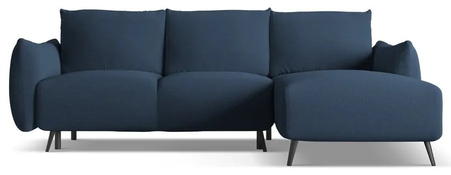 Divano angolare blu (con penisola a destra) Malie – Makamii