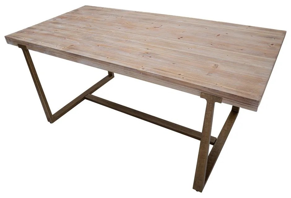 Tavolo da pranzo in colore naturale 180x90 cm Ankara - Mauro Ferretti