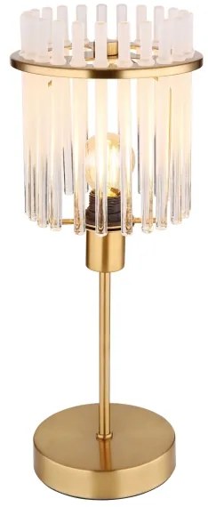 Globo 15698TM - Lampada da tavolo GORLEY 1xE14/40W/230V diametro 15 cm oro