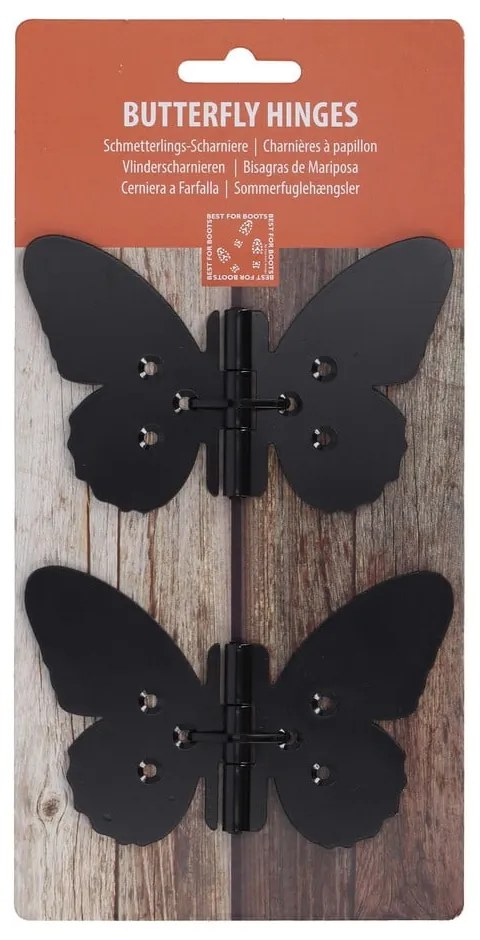 Cerniere per porte in metallo 4 pezzi Butterfly - Esschert Design