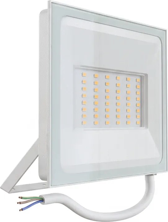 Faro LED 50W IP65 in Alluminio Bianco con OSRAM chip LED Colore Bianco Freddo 6.500K