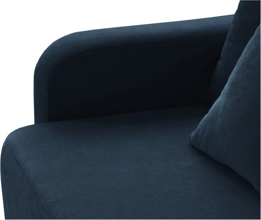 Divano blu scuro allungabile con contenitore 231 cm Elen – Micadoni