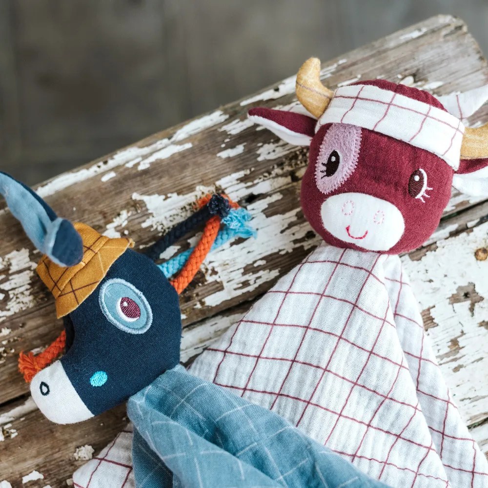 Lilliputiens - Peluche doudou - Asino Ignace