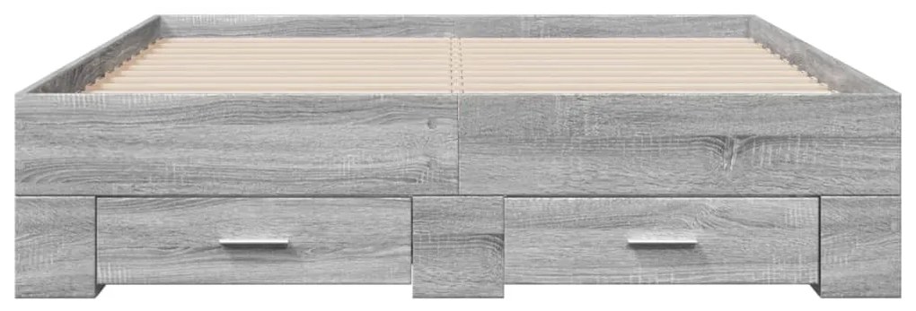 Giroletto cassetti grigio sonoma 120x200 cm legno multistrato