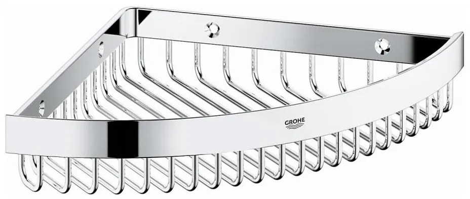 GROHE 40809000 - Portasapone in filo SELECTION CUBE 20 × 20 cm, cromo lucido