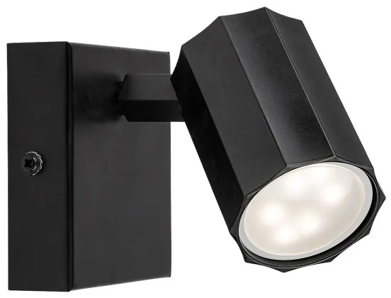Rabalux 73023 - Faretto da parete ROGELIO 1xGU10/5W/230V nero
